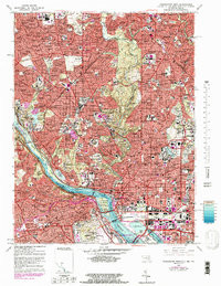 Image of an example of 7.5 x 15 minute topographic map.