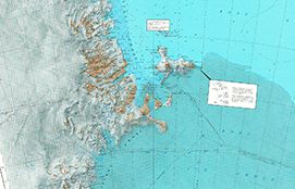 Example of an Antarctic map.