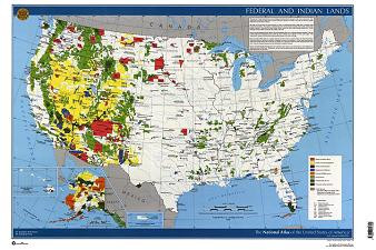 FEDERAL & INDIAN LANDS NATL ATLAS OF, US