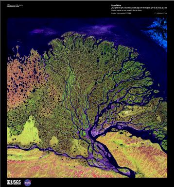 Example of earth as art map.