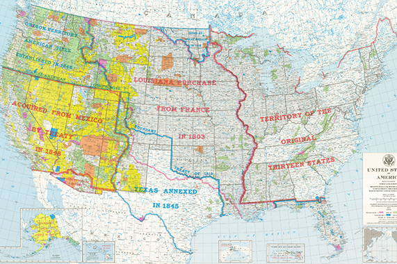 Example of a United States map.
