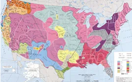 Example of a national atlas map.