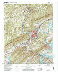 HARRIMAN, TN HISTORICAL MAP GEOPDF 7.5X7
