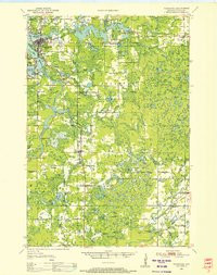 TOMAHAWK, WI HISTORICAL MAP GEOPDF 15X15