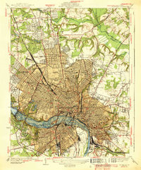 RICHMOND, VA HISTORICAL MAP GEOPDF 7.5X7