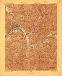MARETTA, OH-WV HISTORICAL MAP GEOPDF 15X
