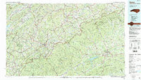 BOONE, NC-TN HISTORICAL MAP GEOPDF 30X60