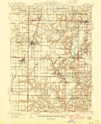 AVON, IL HISTORICAL MAP GEOPDF 15X15 GRI