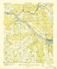 GUNTERSVILLE DAM, AL HISTORICAL MAP GEOP