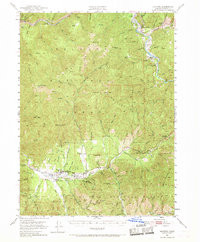 HAYFORK, CA HISTORICAL MAP GEOPDF 15X15