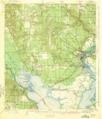 MILTON, FL HISTORICAL MAP GEOPDF 15X15 G