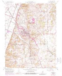 COLUMBIA, IL HISTORICAL MAP GEOPDF 7.5X7