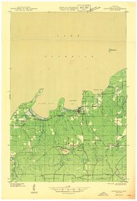 CORNUCOPIA, WI HISTORICAL MAP GEOPDF 15X