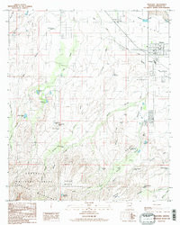 THATCHER, AZ HISTORICAL MAP GEOPDF 7.5X7