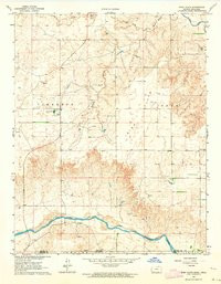 IRISH FLATS, KS-OK HISTORICAL MAP GEOPDF