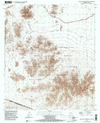AGUA DULCE MOUNTAINS, AZ HISTORICAL MAP