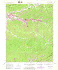 BENHAM, KY-VA HISTORICAL MAP GEOPDF 7.5X