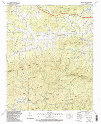 MULKY GAP, GA HISTORICAL MAP GEOPDF 7.5X