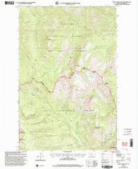 HAHN CREEK PASS, MT HISTORICAL MAP GEOPD