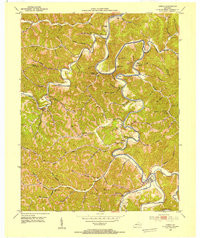 ONEIDA, KY HISTORICAL MAP GEOPDF 7.5X7.5