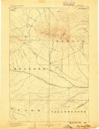 ROUNDUP W, MT HISTORICAL MAP GEOPDF 1X1