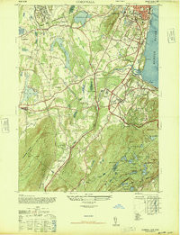 CORNWALL-ON-HUDSON, NY HISTORICAL MAP GE
