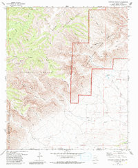 GUNSIGHT CANYON, NM-TX HISTORICAL MAP GE
