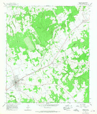 FRANKLIN, TX HISTORICAL MAP GEOPDF 7.5X7
