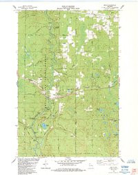 BRULE, WI HISTORICAL MAP GEOPDF 7.5X7.5