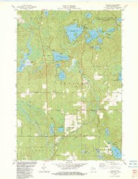 HARSHAW, WI HISTORICAL MAP GEOPDF 7.5X7.