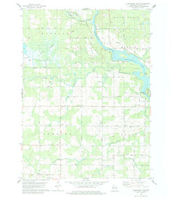 ALEXANDER LAKE, WI HISTORICAL MAP GEOPDF
