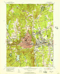 BRISTOL, CT HISTORICAL MAP GEOPDF 7.5X7.