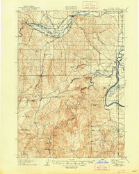 MITCHELL BUTTE, OR-ID HISTORICAL MAP GEO