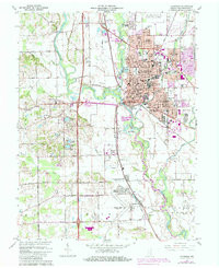 COLUMBUS, IN HISTORICAL MAP GEOPDF 7.5X7