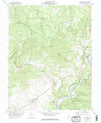 HILLSBORO, WV HISTORICAL MAP GEOPDF 7.5X