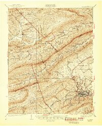 PULASKI, VA HISTORICAL MAP GEOPDF 15X15