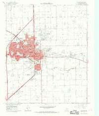 PLAINVIEW, TX HISTORICAL MAP GEOPDF 7.5X