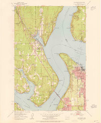 GIG HARBOR, WA HISTORICAL MAP GEOPDF 7.5