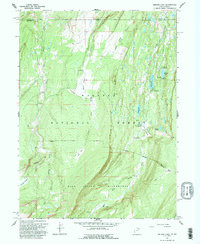 BRIDGER LAKE, UT-WY HISTORICAL MAP GEOPD
