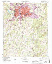 ALBEMARLE, NC HISTORICAL MAP GEOPDF 7.5X