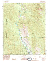 KERNVILLE, CA HISTORICAL MAP GEOPDF 7.5X