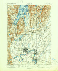 GLEN FALLS, NY HISTORICAL MAP GEOPDF 15X
