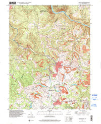 MASONTOWN, WV HISTORICAL MAP GEOPDF 7.5X