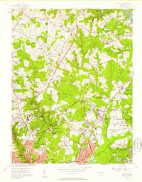 BELTSVILLE, MD HISTORICAL MAP GEOPDF 7.5