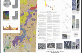 GEOLOGIC MAP MTM, MARGARITIFER, MARS
