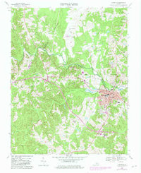 FARMVILLE, VA HISTORICAL MAP GEOPDF 7.5X