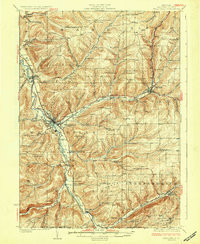 WELLSVILLE, NY HISTORICAL MAP GEOPDF 15X