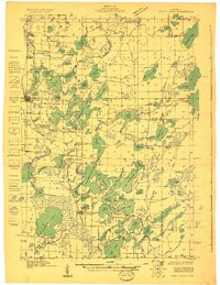 THREE LAKES, WI HISTORICAL MAP GEOPDF 15