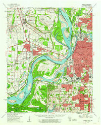 MEMPHIS, TN-AR HISTORICAL MAP GEOPDF 15X