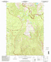 HANOVER MOUNTAIN, ID HISTORICAL MAP GEOP